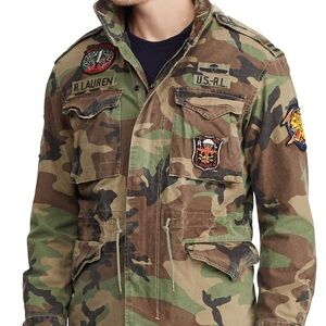 Ralph Lauren Men's Military Camouflage Field Jacket